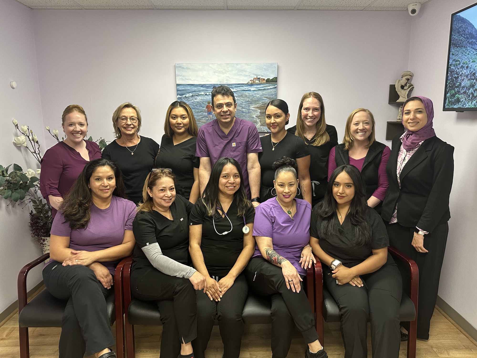 The full Venus OB-GYN care team gathered together at the office