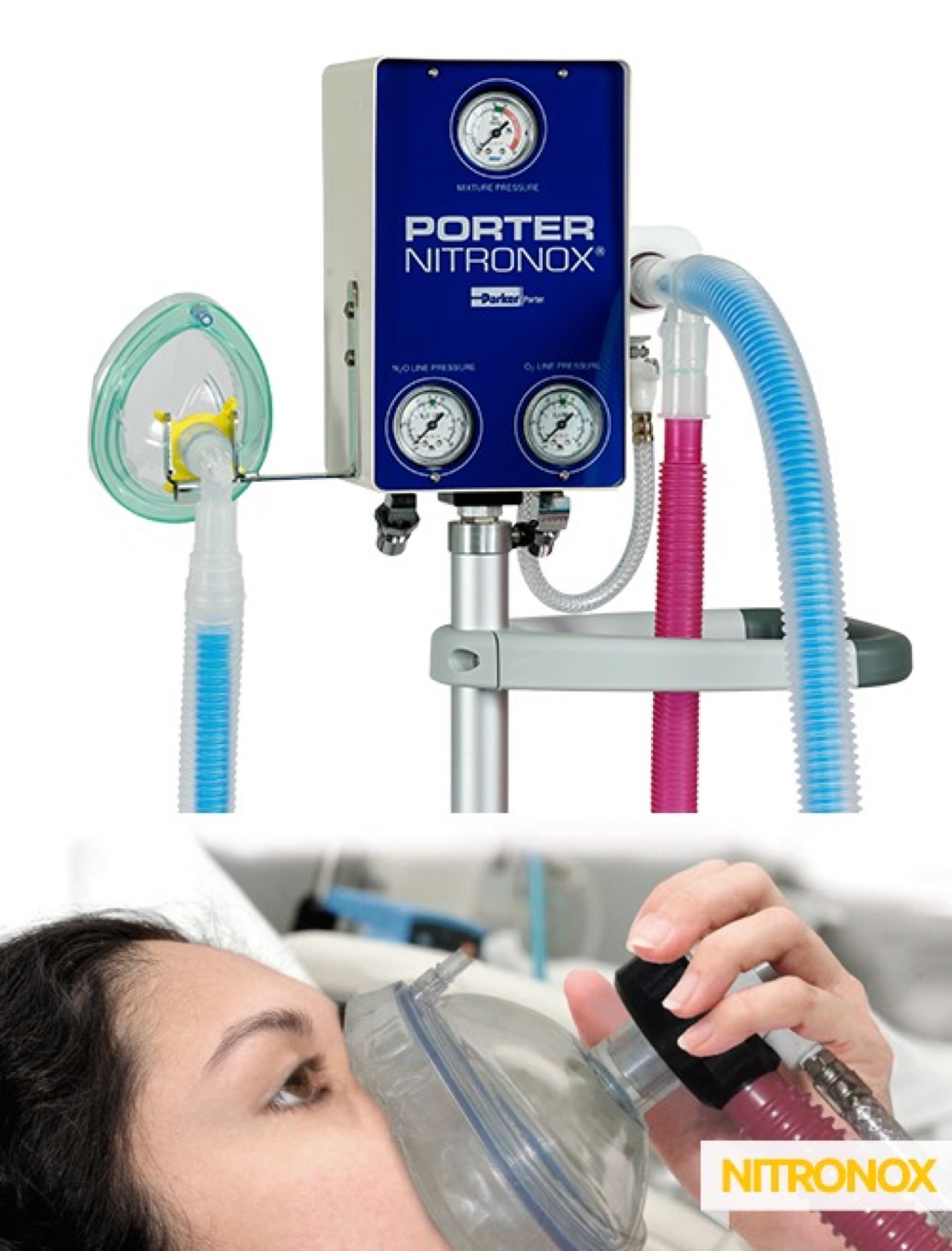 Nitronox pain relief system